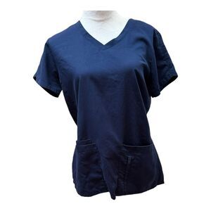 Grey’s‎ Anatomy Navy Blue Scrub Top  Medical Shirt Size M